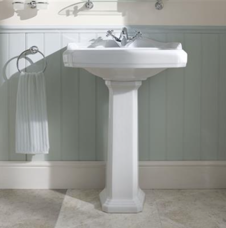 Belgravia 2TH Basin with Pedestal