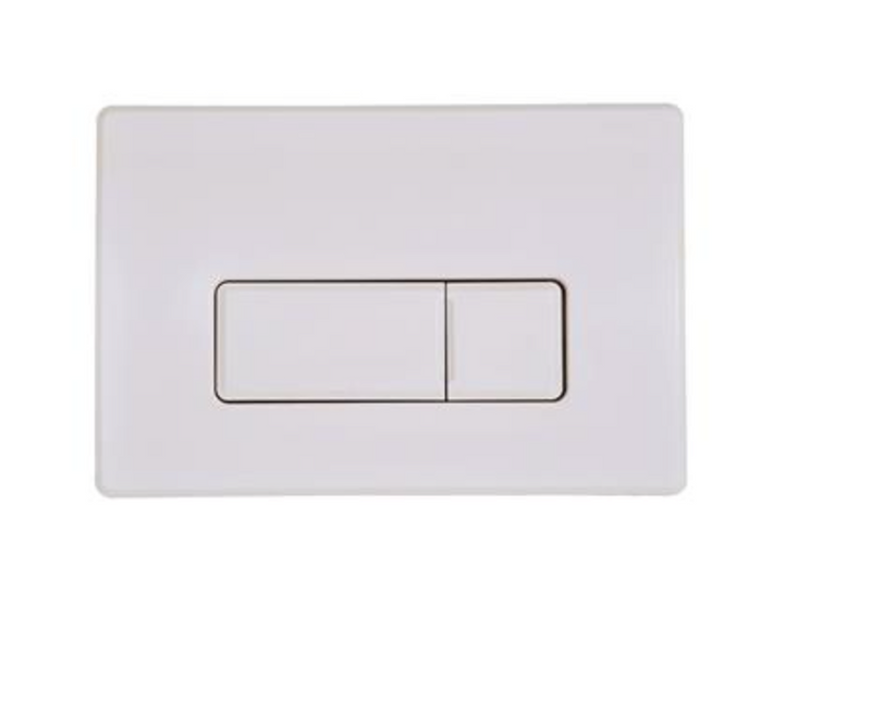 Pneumatic White Square Push Plate