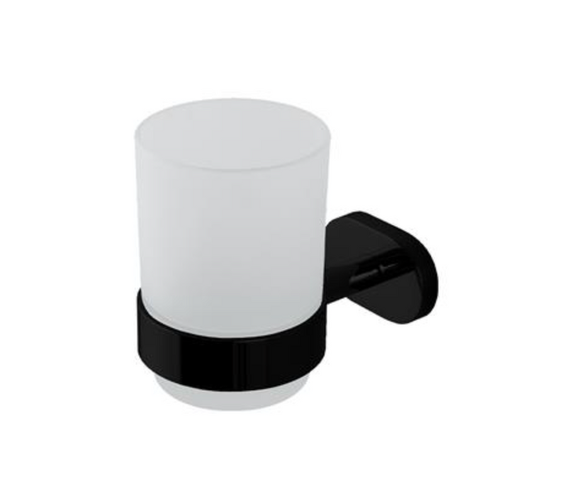 Salerno Matt Black Tumbler Holder