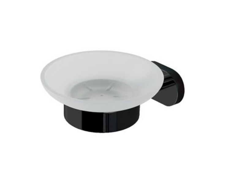 Salerno Matt Black Soap Dish