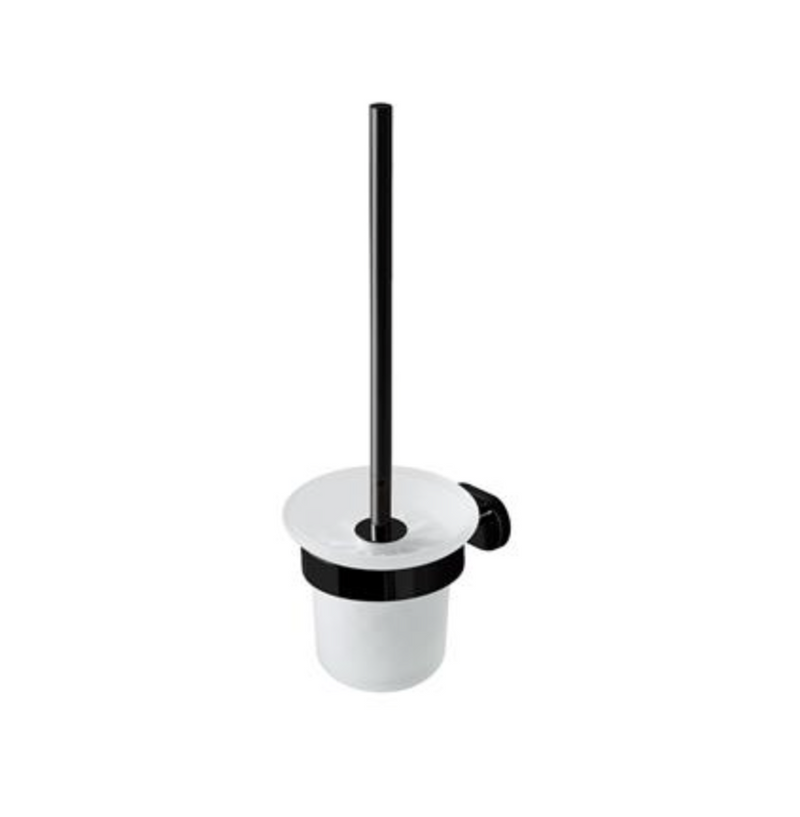 Salerno Matt Black Brush Holder