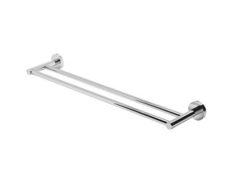 Genoa Solid Brass Double Towel Rail