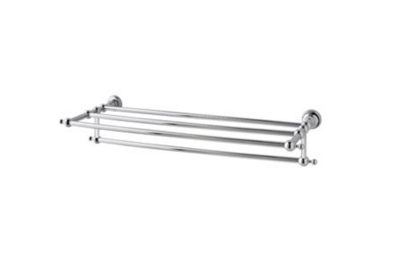 Rockingham Solid Brass Single Towel Rail