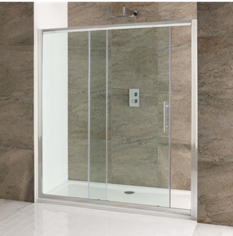 Volente Clear Glass 6mm Sliding Door Enclosure 1300 x 1850mm