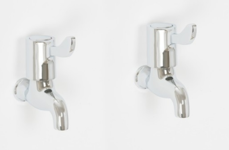 Skara Chrome Sink Bib Taps