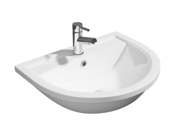 Lifestyle 520mm 1TH Semi Recessed Basin