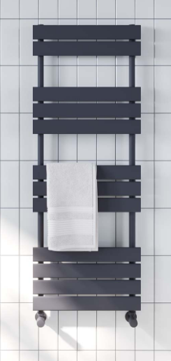 Life Anthracite Towel Radiator 1600mm x 450mm