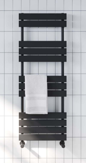 Life Black Towel Radiator 650mm x 400mm