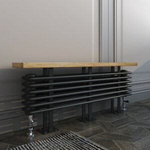 Savoy Bench 1200 x 480 Radiator - Black