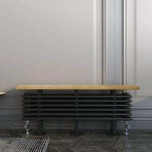 Savoy Bench 1200 x 480 Radiator - Black