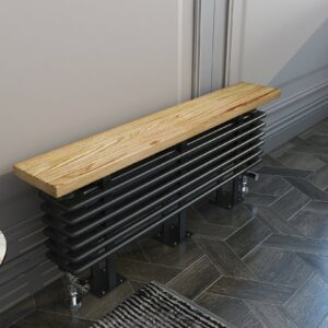 Savoy Bench 1200 x 480 Radiator - Black