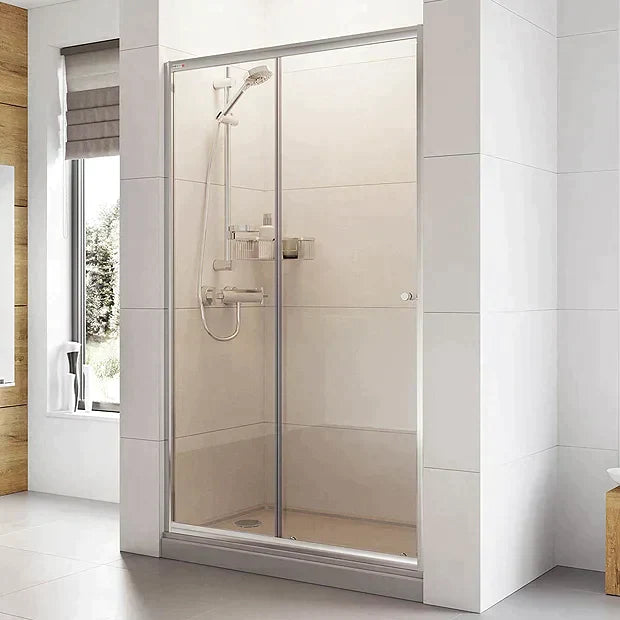 Haven6 Chrome Sliding Door Shower Enclosure 1700 x 1900mm