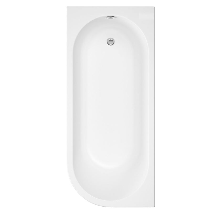 Trojan J Shape Single Ended Bath 1500 x 750mm RH