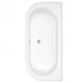 Trojan Curve 'D' Shape Double Ended Bath 1700 x 800mm