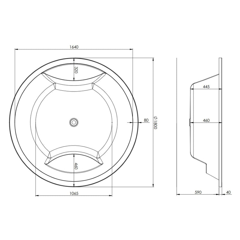 Trojan Oasis Twin Tub Bath 1800 x 400mm