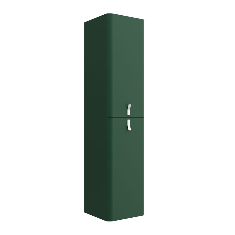 Uniiq Sketch 2 Doors Wall Hung Tall Cabinet - Royal Green