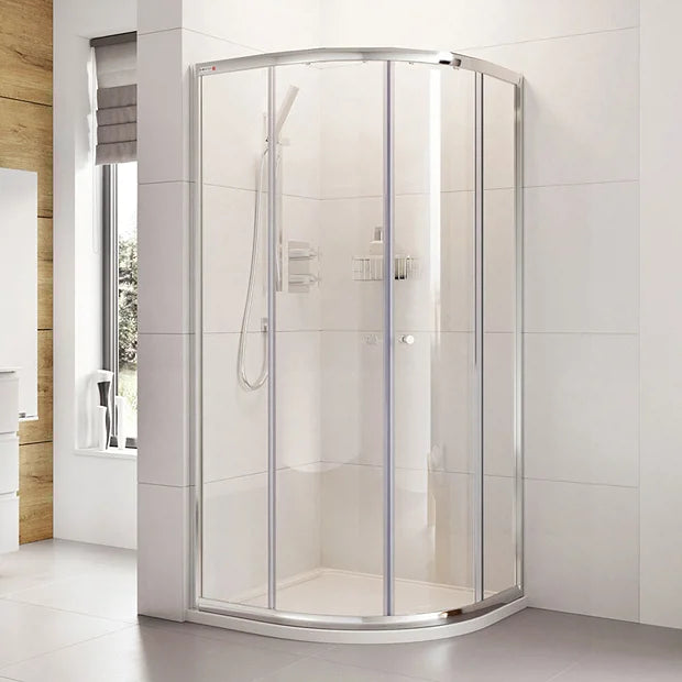 Haven6 Chrome Two Door Quadrant Shower Enclosure 1000 x 1000mm