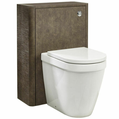 Linen 600 WC Back To Wall Toilet Unit Textured Inc Cistern - Rust