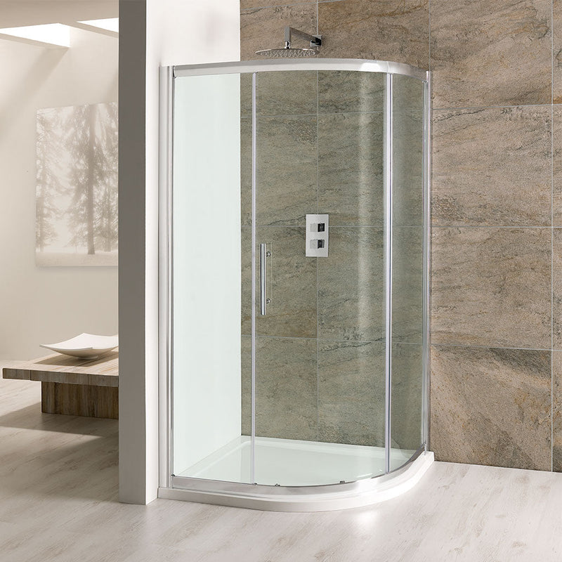 Volente Single Door Quadrant Shower Enclosure 900mm