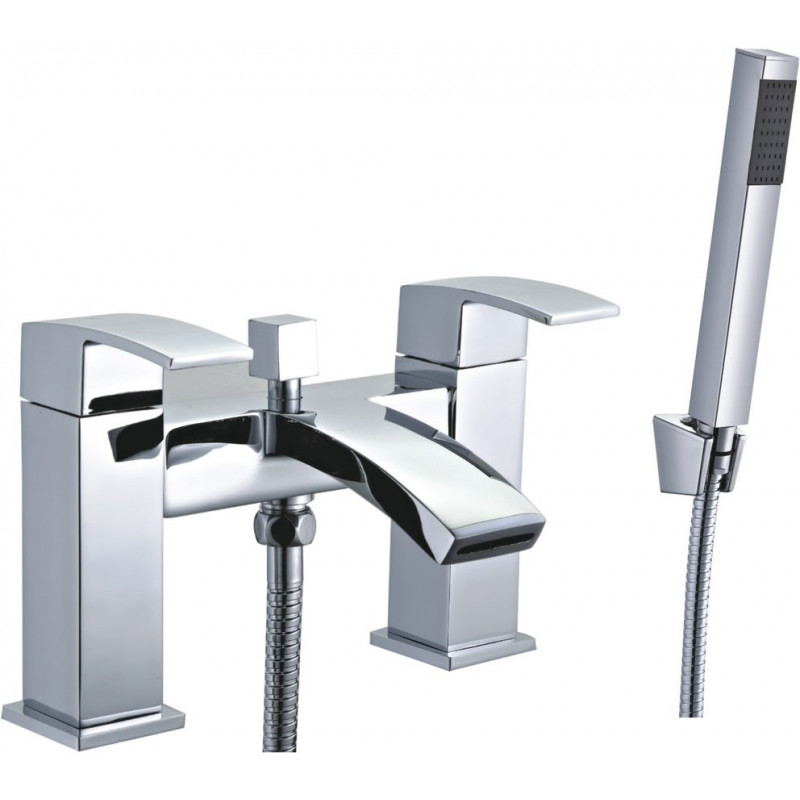 Tailored Brecon Chrome Modern Curve Bath Shower Mixer Tap