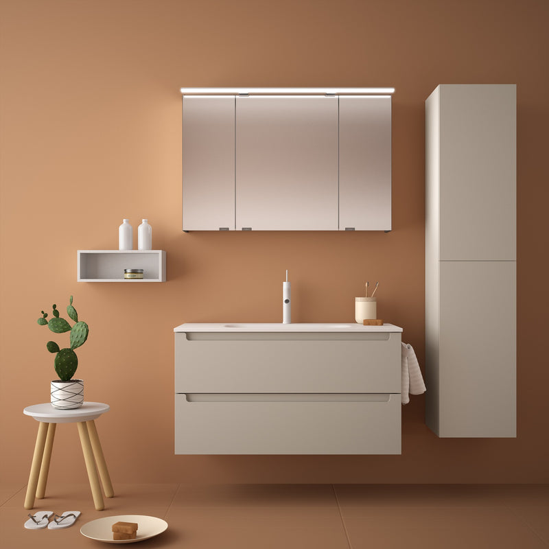 Monterrey 1000 Wall Hung Vanity Unit + Basin - Matt Macchiato