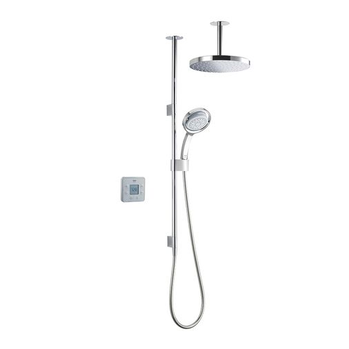 Mira Vier High Pressure Dual Ceiling Fed Digital Shower