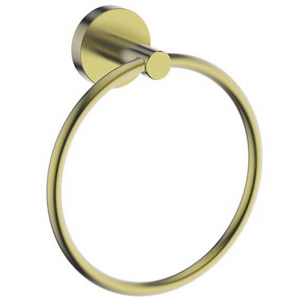 Aero Towel Ring Brushed Brass