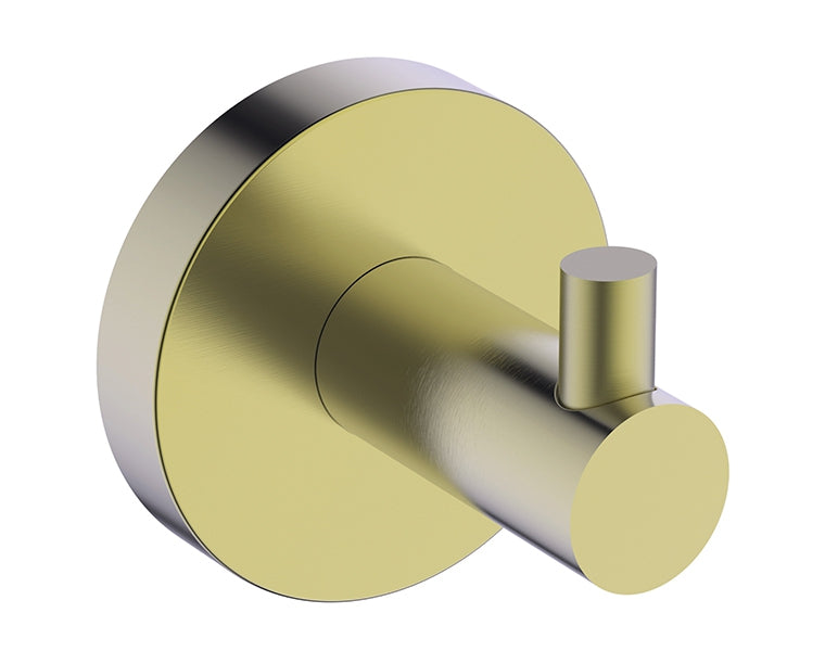 Aero Robe Hook - Brushed Brass