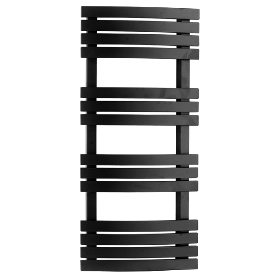 Scuro Bathroom Radiator Towel Rail - Black