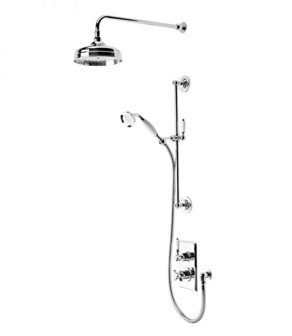 Tavistock Varsity Thermostatic Concealed Dual Function Diverter Shower Valve with Head / Handset