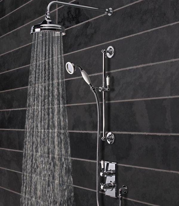 Tavistock Varsity Thermostatic Concealed Dual Function Diverter Shower Valve with Head / Handset