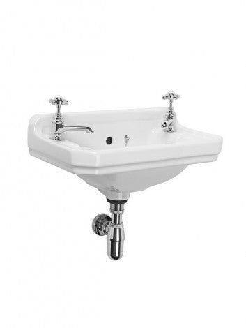 Tavistock Vitoria Cloakroom Basin - Wall Hung or Pedestal - 1 or 2 Tap Hole