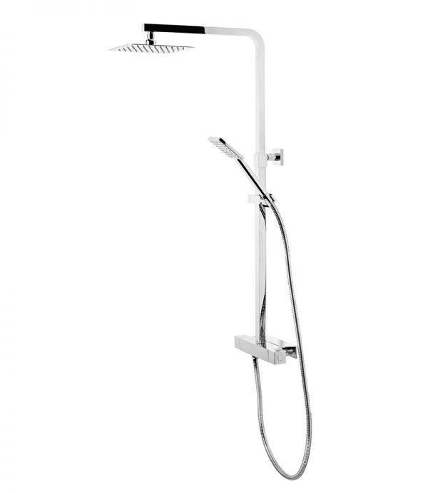 Tavistock Index Thermostatic Diverter Shower Valve with Shelf, Square Head & Handset