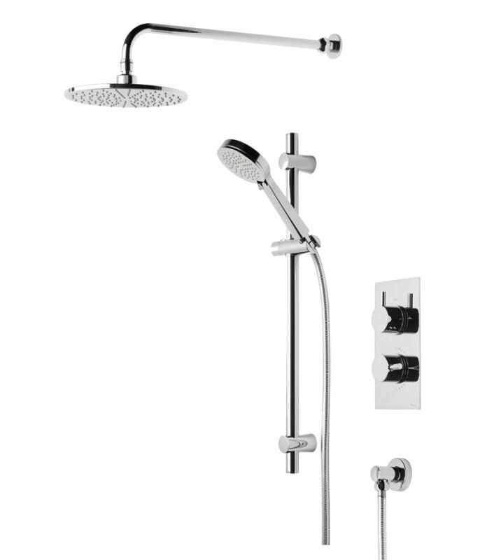 Tavistock Quantum Thermostatic Concealed Dual Function Diverter Shower Valve, with Head & Handset