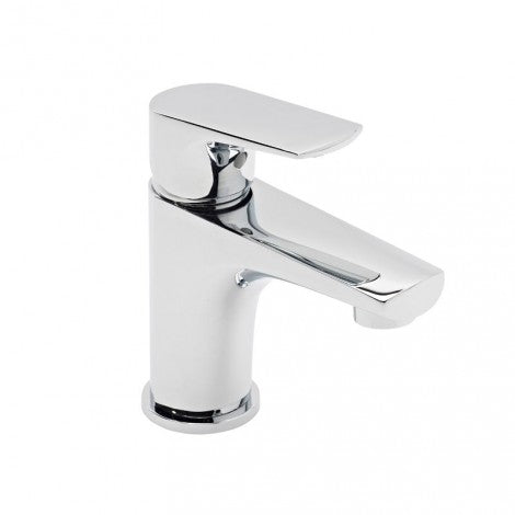 Tavistock Strike Mini Basin Mixer Tap with Click Waste