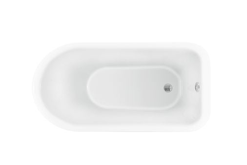 Burford Compact Roll Top Bath With Black Feet