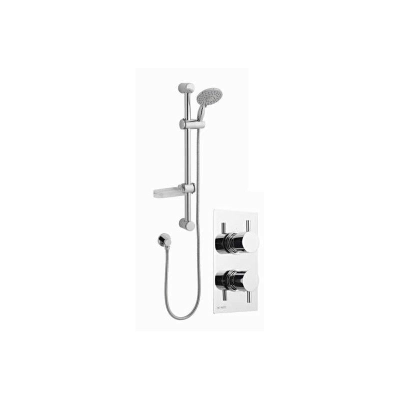 Kartell Option 1 Thermostatic Concealed Shower With Adjustable Slider Rail Kit