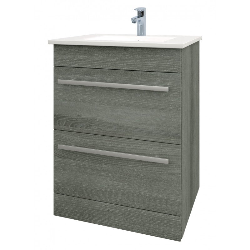 Kartell Purity 600mm Floor Standing Drawer Unit & Basin - Choose Colour