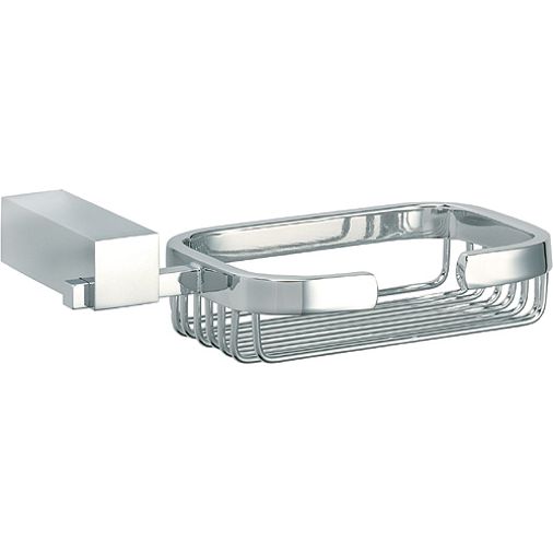 Square Wire Bathroom Soap Dish Holder - Chrome