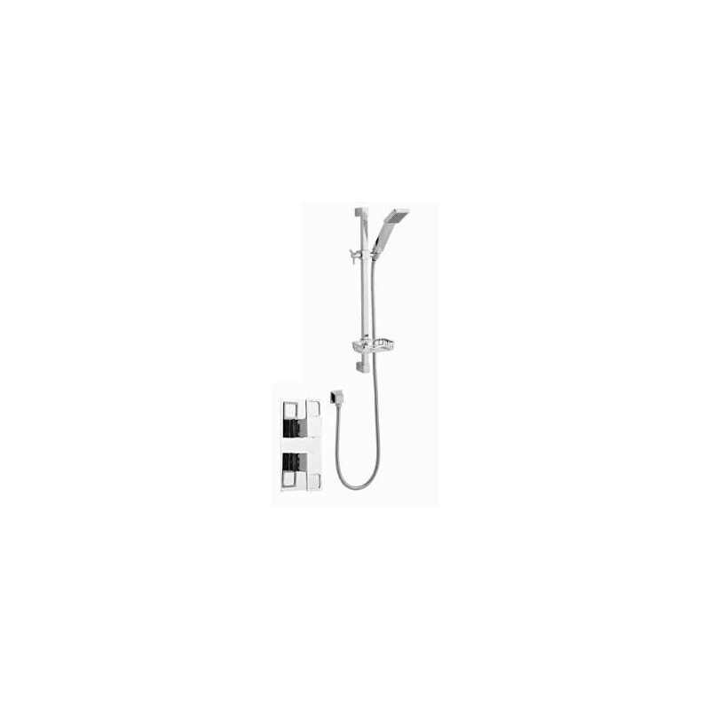 Kartell Kourt Option 1 Thermostatic Concealed Shower Inc Slide Rail Kit