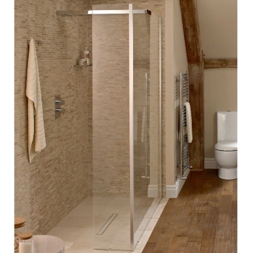 Playtime 700mm Walk-In Shower With Integrated Shower Head & Side Screen