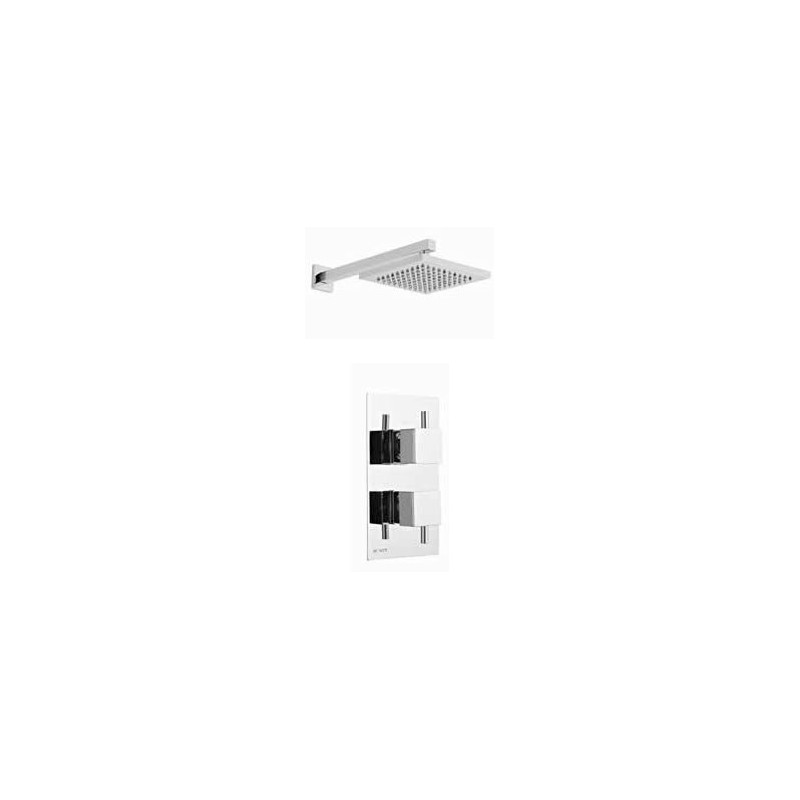 Kartell Pure Option 2 Thermostatic Concealed Shower With Fixed Overhead Drencher