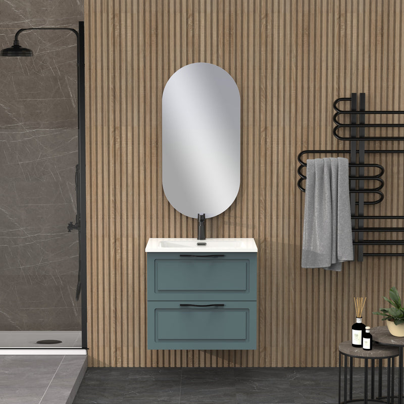 Banyetti Matador Ocean Blue Wall Hung Vanity Unit 600mm