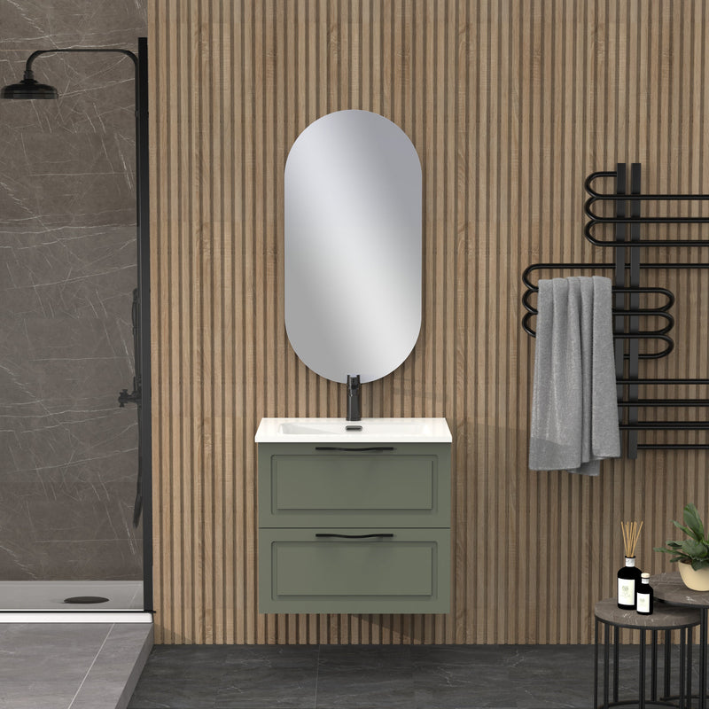 Banyetti Matador Muscat Sage Wall Hung Vanity Unit 600mm