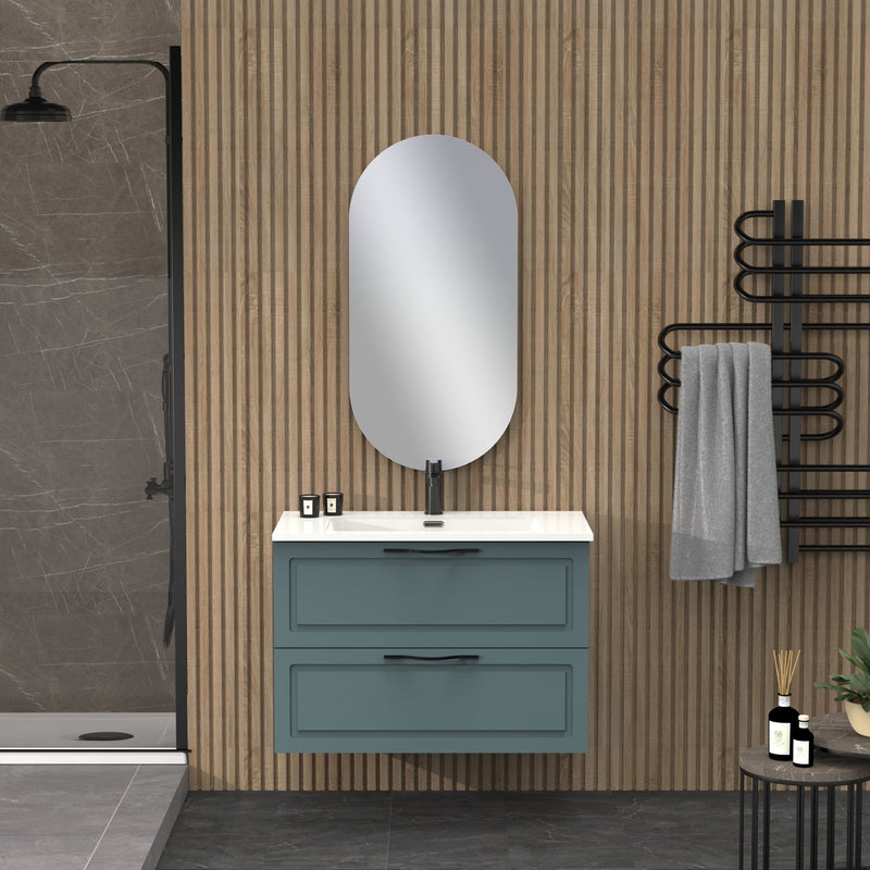 Banyetti Matador Ocean Blue Wall Hung Vanity Unit 800mm