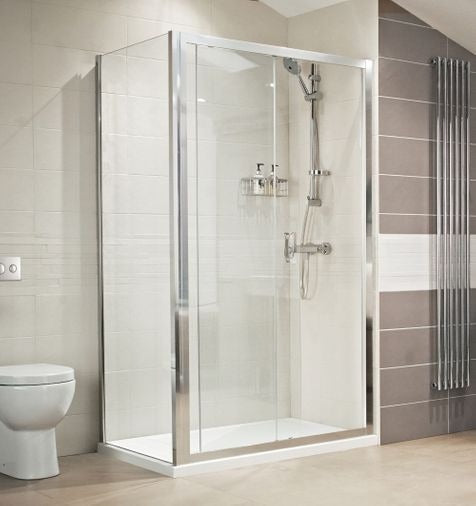 Lustre 1100mm Sliding Door Shower Enclosure