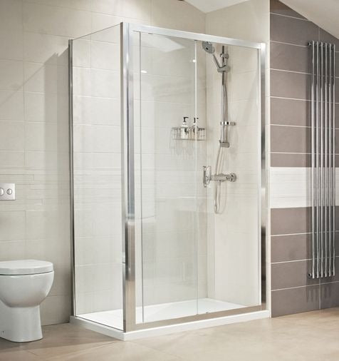 Lustre 1400mm Sliding Door Shower Enclosure