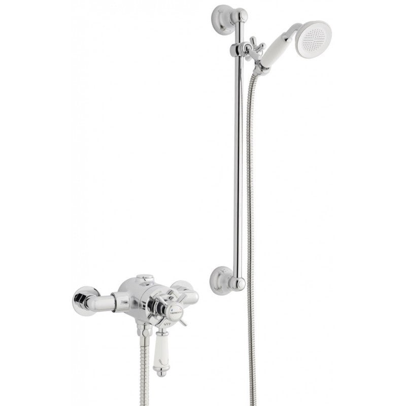 Kartell Klassique Option 4 Thermostatic Exposed Shower With Slide Rail Kit