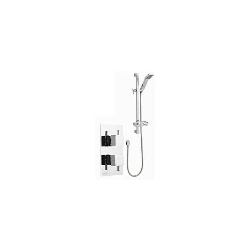 Kartell Pure Option 1 Thermostatic Concealed Shower With Adjustable Slide Rail Kit