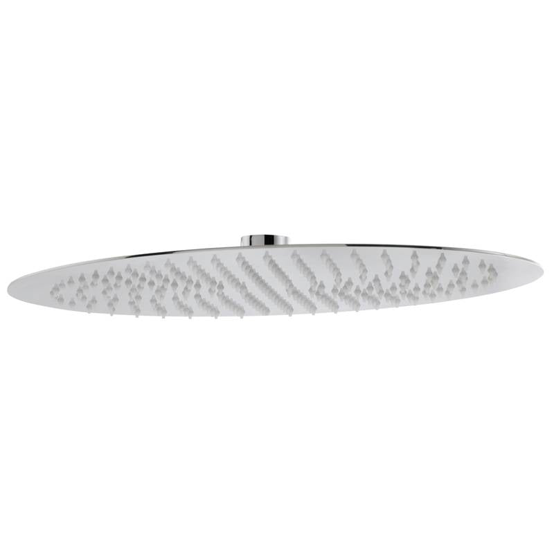 Storm Slimline Oval Showerhead 450mm x 300mm in Polished Stainless Steel